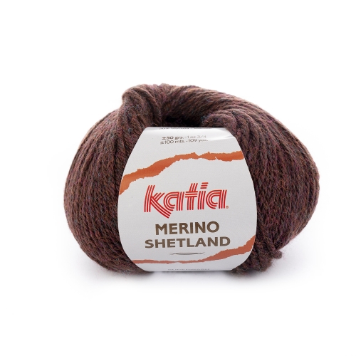 Merino Shetland von Katia 50g-Knäuel Farbe 100 braun